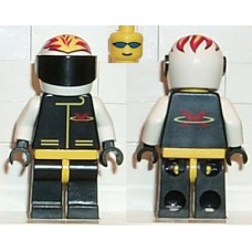 ext012 Extreme Team - White, White Flame Helmet 